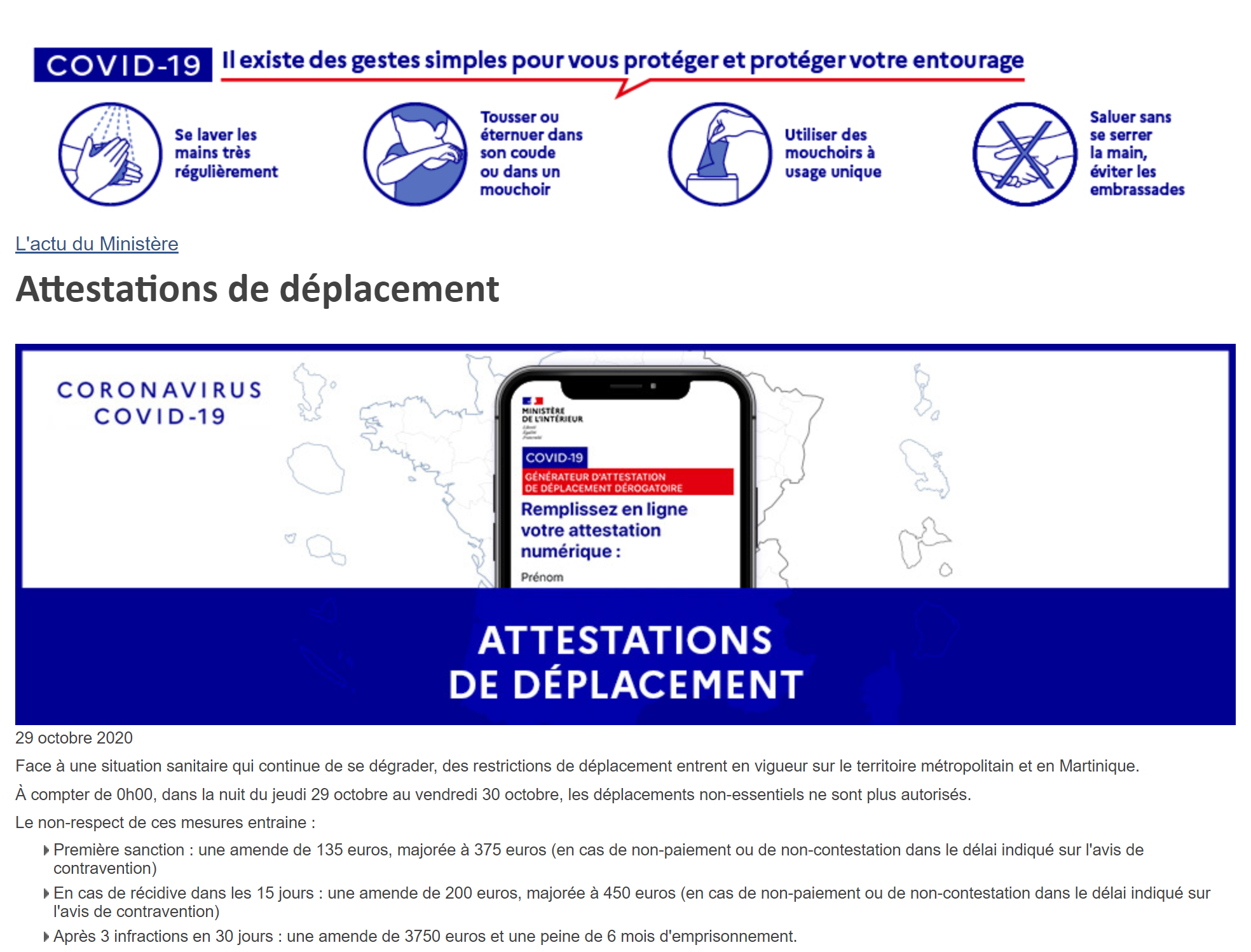 Fin de l&rsquo;attestation dérogatoire, ou presque !